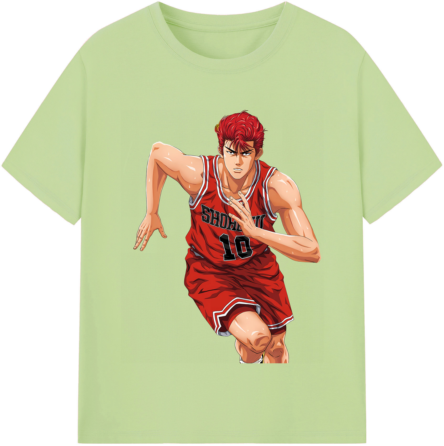 SLAM DUNK／スラムダンク 綿100％半袖Tシャツ（フロントプリント）